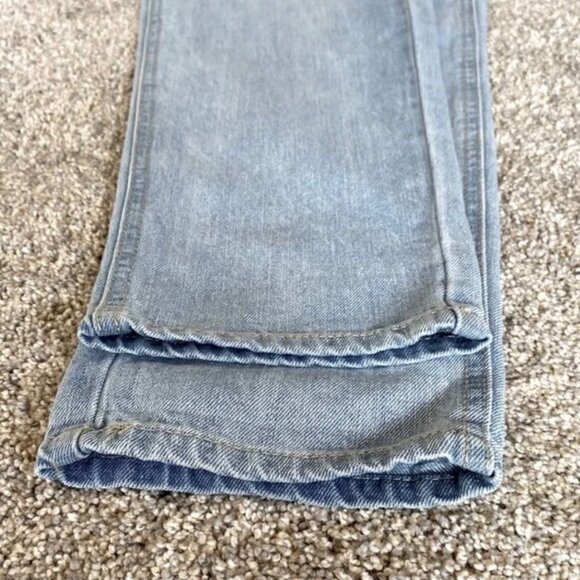 NWT Black Label light wash distressed women's overalls. Size S - Picture 7 of 15